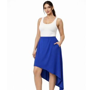 BCBGeneration Skirt Women's Size 6 Blue A-line Asymmetrical NWT